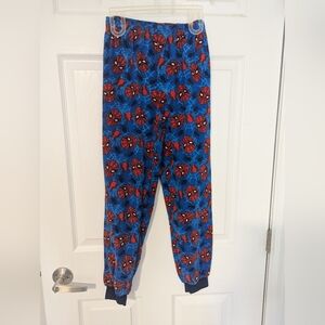 Marvel Spiderman fleece pant size youth LG 10/12